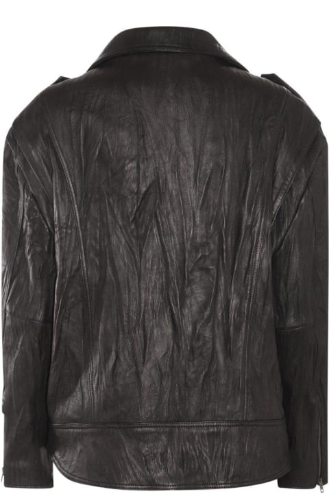 ウィメンズ Acne Studiosのコート＆ジャケット Acne Studios Double-breasted Zip Leather Jacket