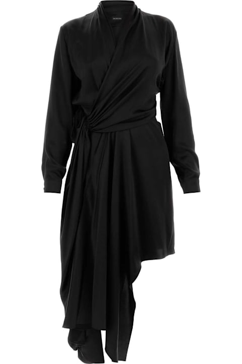 Homeware Balenciaga Black Satin Dress