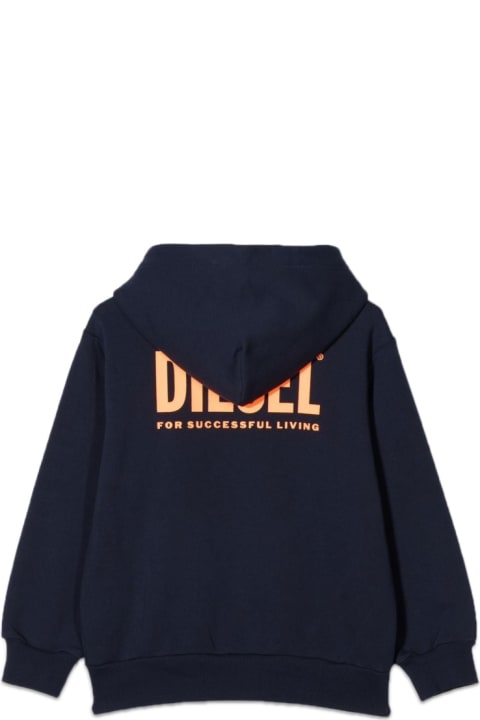 Diesel for Kids Diesel Sweatshirt With Logo Hood And Zipper