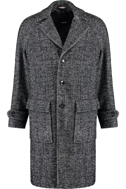 Hugo Boss Coats & Jackets for Men Hugo Boss Wool Blend Coat