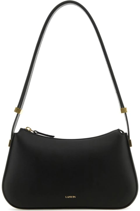 Fashion for Women Lanvin Black Leather Concerto Shoulder Bag