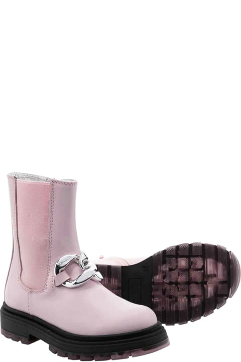 Shoes for Baby Girls Monnalisa Pink Boots Girl .