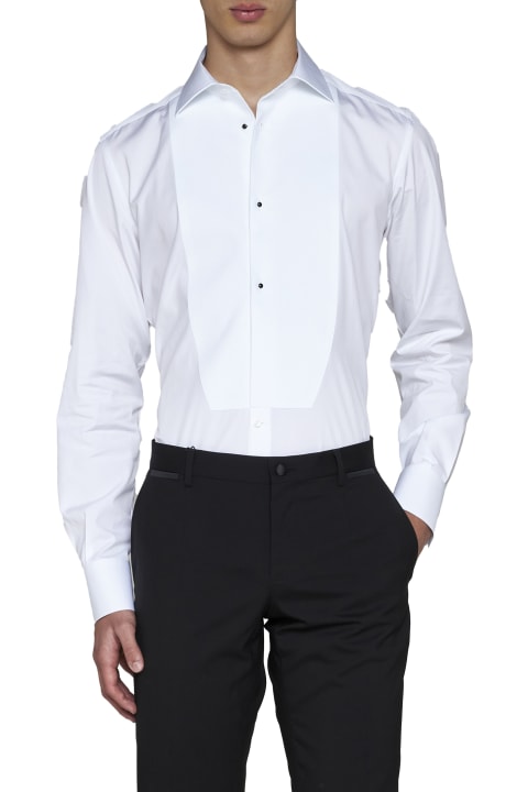 Dolce & Gabbana Clothing for Men Dolce & Gabbana Cotton Shirt With Frontal Plastron