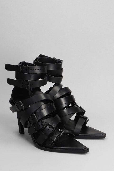 Ann Demeulemeester Sandals for Women Ann Demeulemeester Sandals In Black Leather