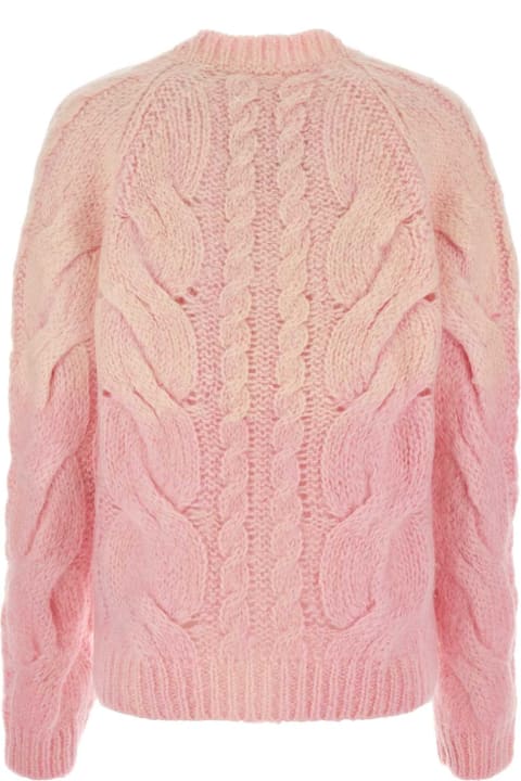 Maison Margiela Sweaters for Women Maison Margiela Pink Mohair Blend Cardigan