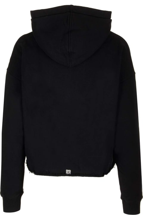 Fleeces & Tracksuits for Women Givenchy Black Cropped Hoodie