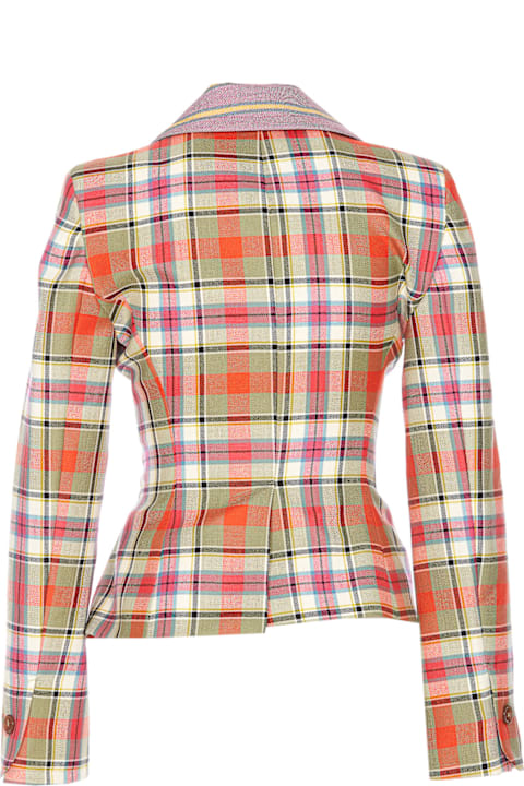 ★vivienne westwood★DRUNKEN ジャケット /タータン 22/23新作☆vivienne westwood☆DRUNKEN ジャケット /タータン
