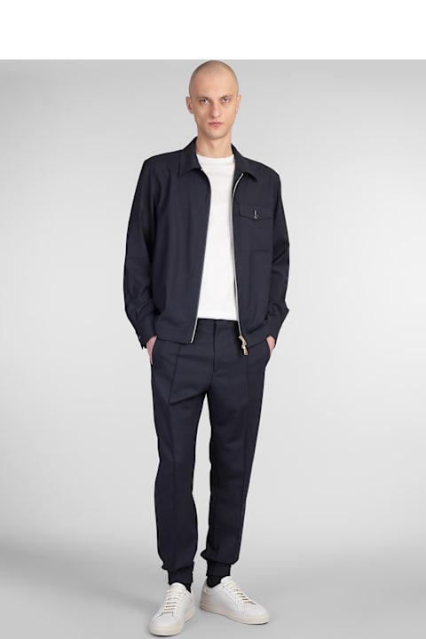 Paul Smith Coats & Jackets for Men Paul Smith Casual Jacket In Blue Wool