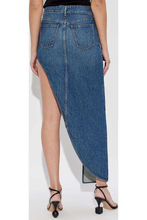 Homeware Coperni Coperni Asymmetrical Cut Denim Skirt