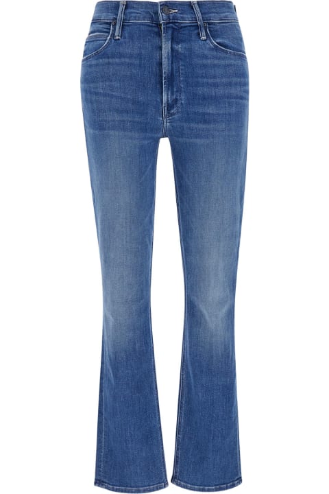 Mother Jeans for Women Mother 'dazzler' Light Blue Mid-waist Five-pocket Jeans In Cotton Blend Denim Woman