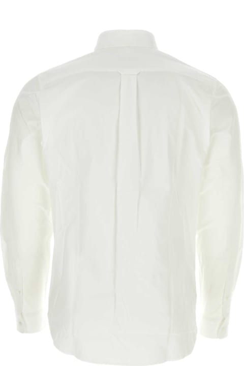 Maison Kitsuné Shirts for Men Maison Kitsuné White Poplin Shirt