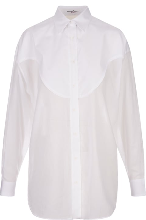 Ermanno Scervino Topwear for Women Ermanno Scervino White Oversize Shirt