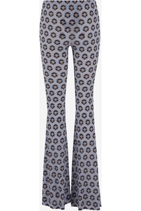 Etro Pants & Shorts for Women Etro Printed Jersey Pants