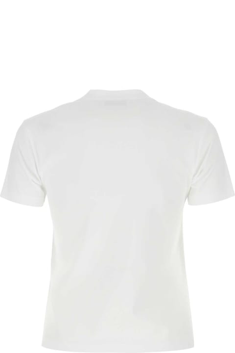 Topwear Sale for Women Lanvin White Cotton T-shirt