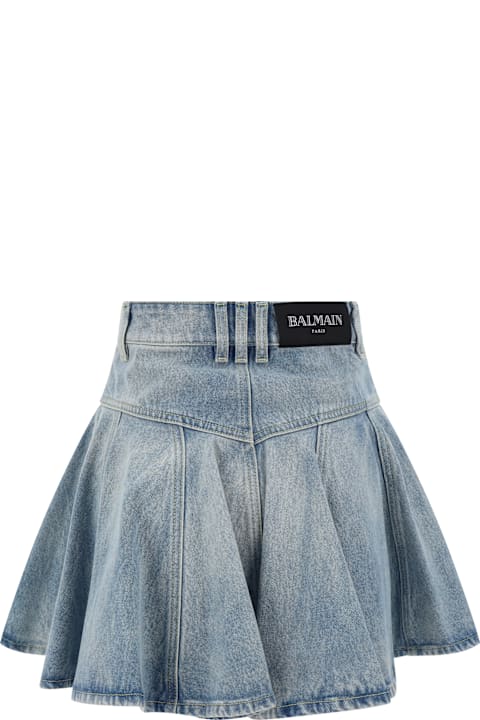 Balmain Skirts for Women Balmain Denim Mini Skirt