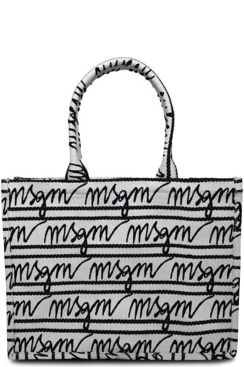 MSGM for Women MSGM Medium 'tote' Two-tone Tela Bag