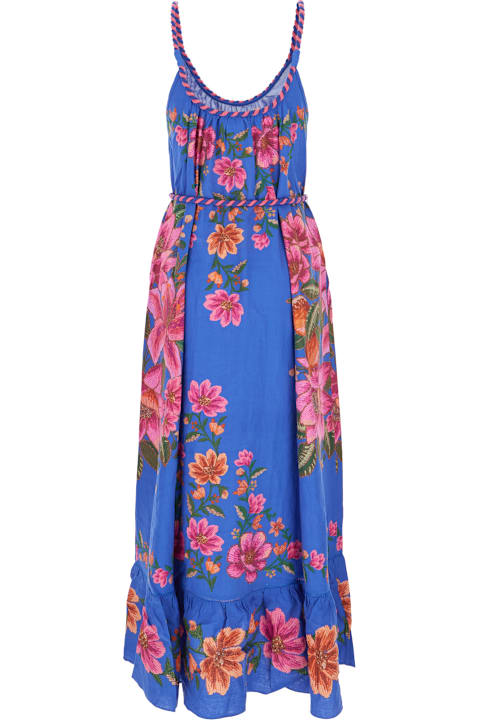 Fashion for Women Farm Rio Printed Linen Blend Dress