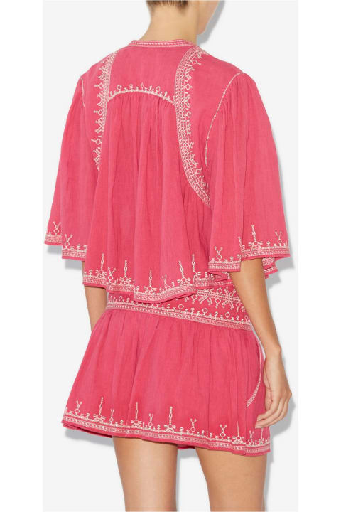 Marant Étoile Topwear for Women Marant Étoile Pink Cotton Perkins Blouse
