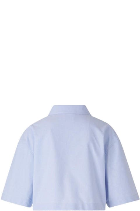 Homeware Givenchy Collared Short-sleeve Cropped Shirt