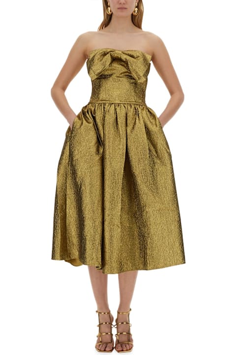 Dresses for Women self-portrait Metallic Jacquard Midi Dress