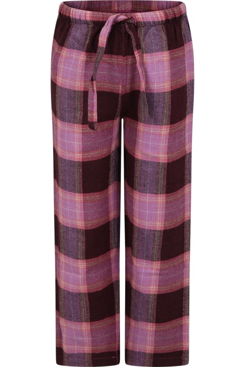 MC2 Saint Barth Underwear for Girls MC2 Saint Barth Pink Pajamas Trousers For Girl
