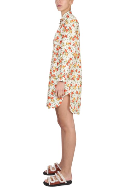 Fashion for Women Marni Shirt Dress With Floral Pattern