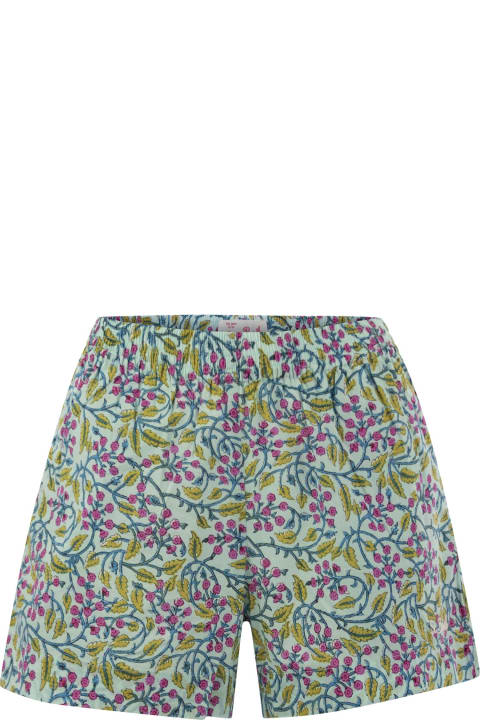 ウィメンズ MC2 Saint Barthのウェア MC2 Saint Barth Meave - Cotton Shorts With Floral Pattern