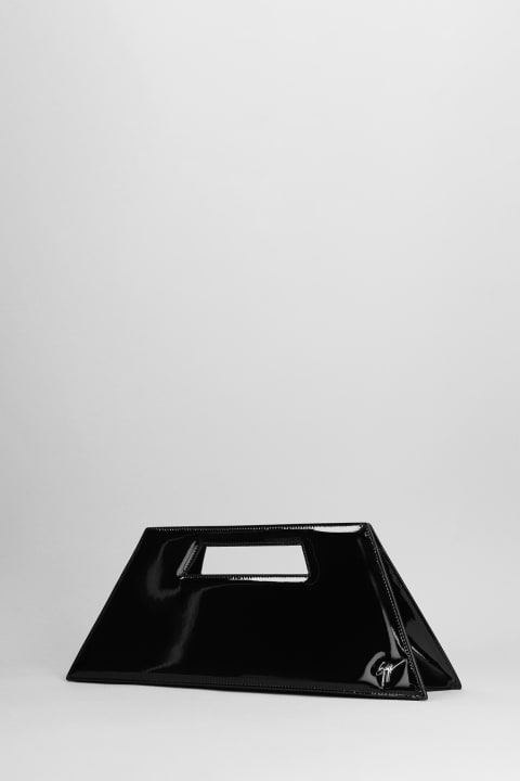 Giuseppe Zanotti for Women Giuseppe Zanotti Meloee Hand Bag In Black Leather
