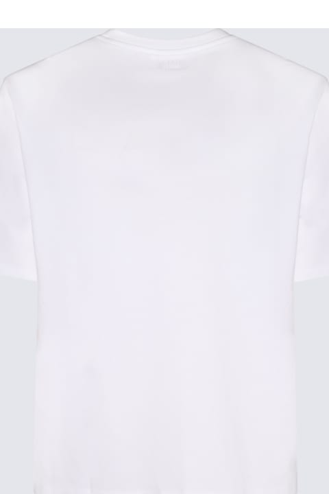 Ami Alexandre Mattiussi Topwear for Women Ami Alexandre Mattiussi White And Red Cotton Ami De Coeur T-shirt