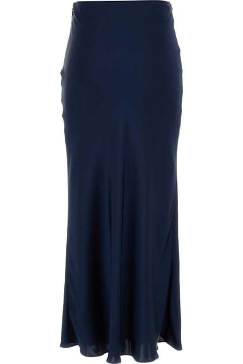 Paco Rabanne لـ Women Paco Rabanne Blue Satin Skirt