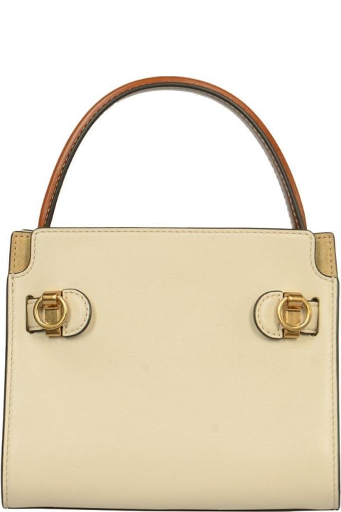 Tory Burch for Women Tory Burch Multicolor Leather Small Double Lee Radziwill Handbag