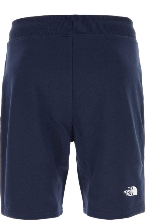 メンズ The North Faceのボトムス The North Face Navy Blue Cotton Bermuda Shorts