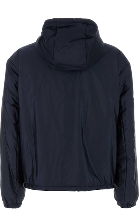 Prada for Kids Prada Navy Blue Re-nylon Padded Jacket