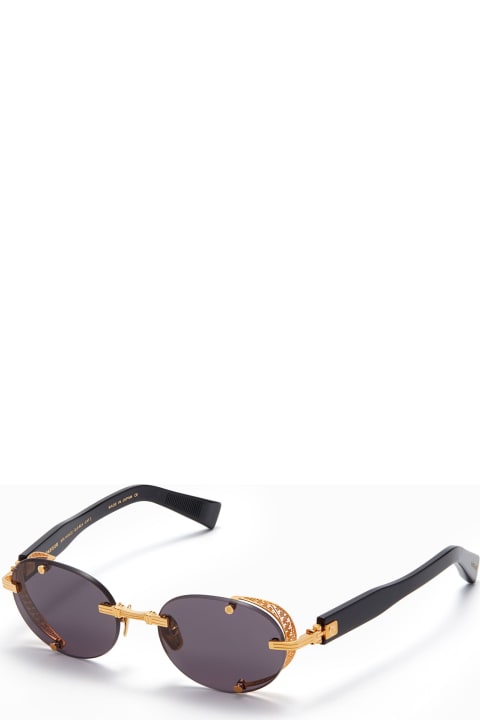 Balmain Eyewear for Men Balmain Monsieur - Yellow Gold / Black Sunglasses