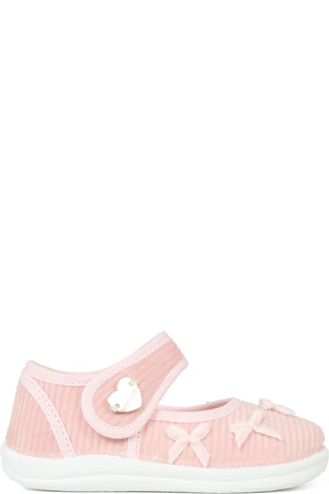 Homeware Monnalisa Pink Ballet Shoes For Girl With Bow