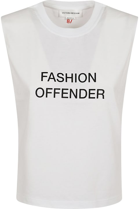 Victoria Beckham Topwear for Women Victoria Beckham Slogan Tank