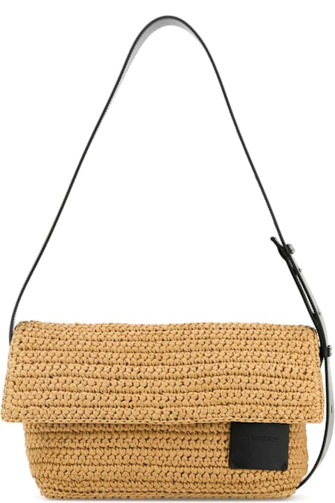 Jil Sander Shoulder Bags for Women Jil Sander Raffia Crossbody Bag