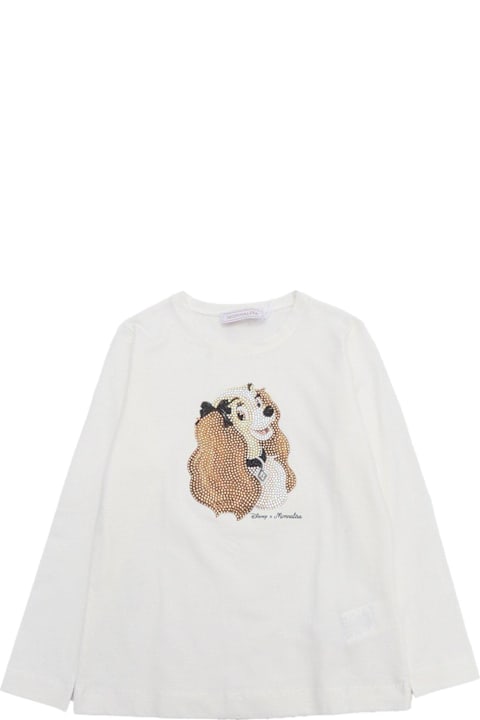 Monnalisa for Kids Monnalisa X Disney Embellished Long-sleeved T-shirt