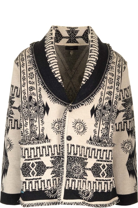 Alanui Sweaters for Women Alanui Jacquard Wool Cardigan