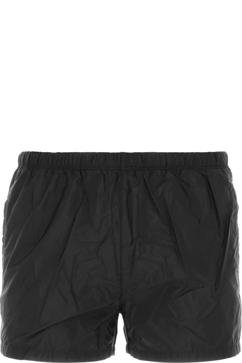 Prada Clothing for Men Prada Black Nylon Swimming Shorts