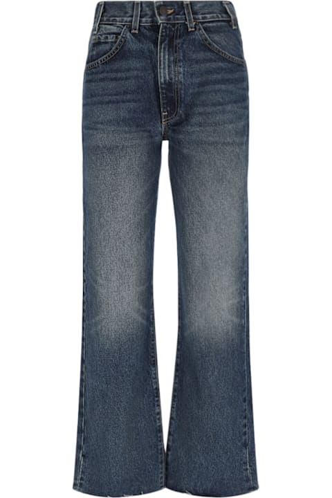 【Dries Van Noten】Pamplona wide-leg jeans Dries Van Noten Women's' Pamplona Wide Leg Jeans in Blue