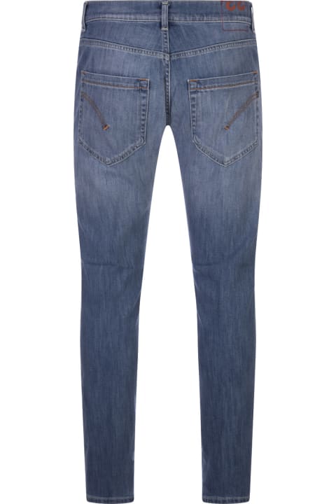 メンズ新着アイテム Dondup Mius Slim Fit Jeans In Blue Stretch Denim