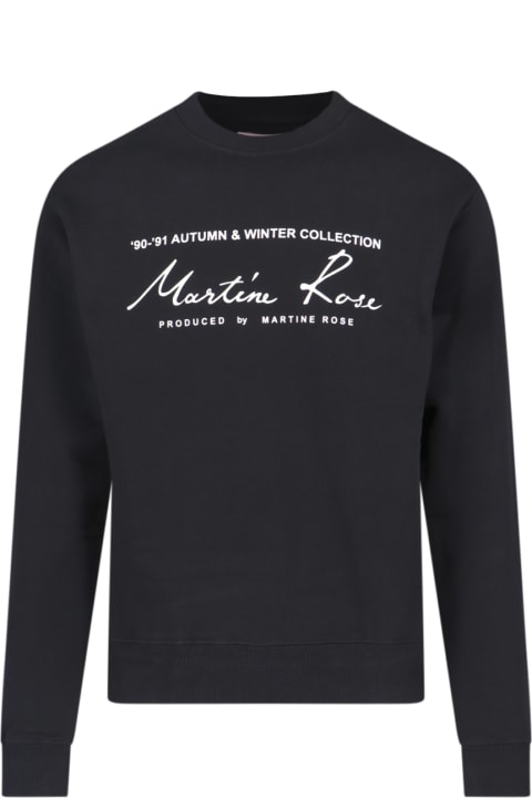メンズ Martine Roseのフリース＆ラウンジウェア Martine Rose Logo Crewneck Sweatshirt