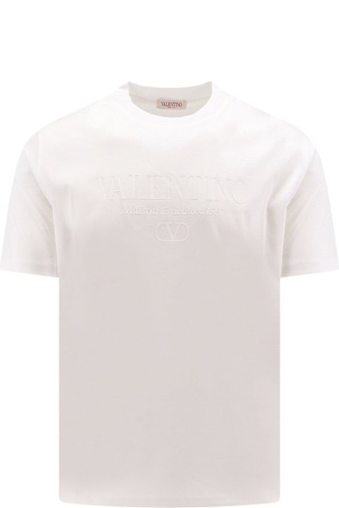 Valentino Topwear for Men Valentino Crewneck Straight Hem T-shirt