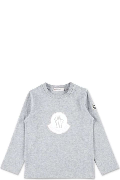 Homeware Moncler Grey T-shirt With Logo Print
