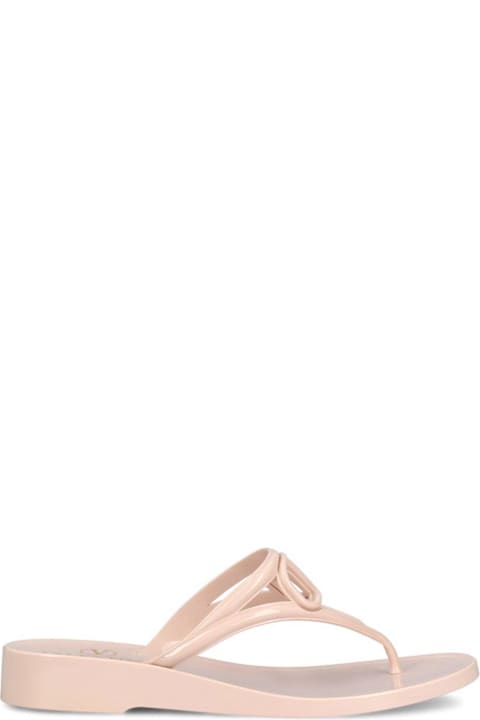 Shoes for Women Valentino Garavani Vlogo Signature Thong Strap Flip Flops