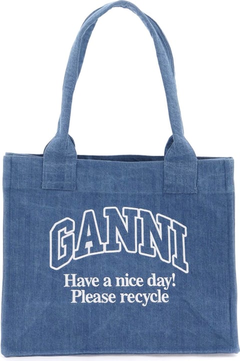 Ganni for Women Ganni Tote Bag With Embroidery