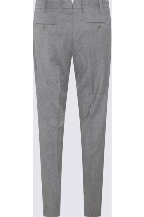 Incotex Pants for Men Incotex Light Grey Wool Pants