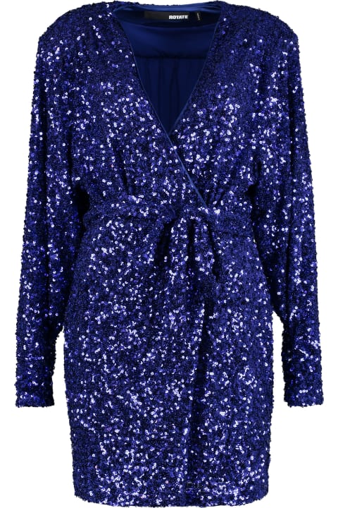 Rotate by Birger Christensen Coats & Jackets for Women Rotate by Birger Christensen Sequined Wrap-dress
