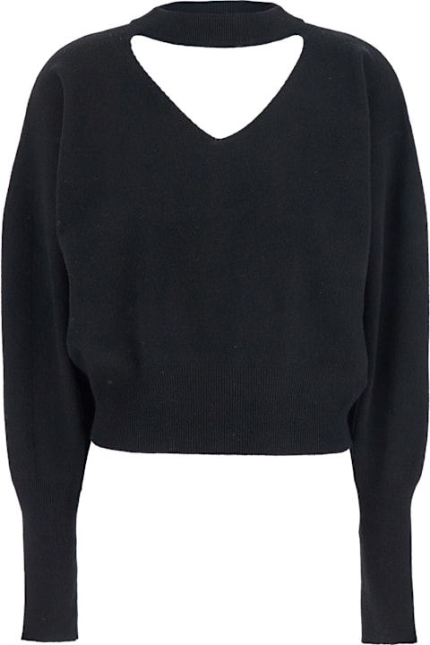 Federica Tosi for Women Federica Tosi Maglia Scollo V Davanti E Dietro 70%lana/30%cashmere
